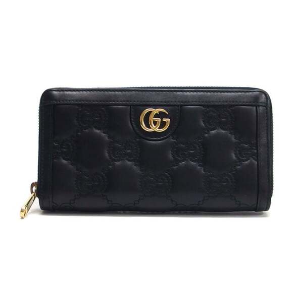 Gucci GG Matelasse Zip Around Wallet Long Black